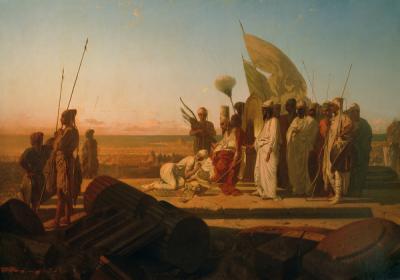 Xerxes at the Hellespont (oil on canvas)