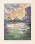 La foret - Three Sailboats Size 16x20