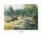 T.c. Chiu - Garden Trellis Size 22x28