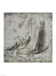 Drapery study for a kneeling figure in Profil Perdu