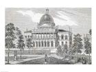 Southern view of the State House in Boston