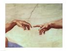 Hands of God and Adam, detail from The Creation of Adam, from the Sistine Ceiling, 1511