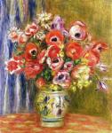 Vase of Tulips and Anemones, c.1895