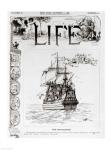 The Mayflower, front cover from 'Life' magazine, 11th October, 1883