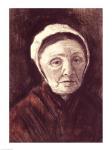 Head of an old woman in a Scheveninger Cap