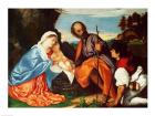 The Holy Family and a Shepherd