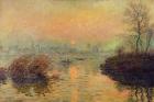 Sun Setting over the Seine at Lavacourt. Winter Effect, 1880