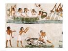 Sacrifice and purification of a bull, and a sailing ritual, from the Tomb of Menna