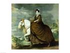 Equestrian portrait of Elisabeth de France