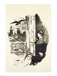Illustration for 'The Raven', by Edgar Allen Poe, 1875