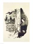 Illustration for 'The Raven', by Edgar Allen Poe, 1875