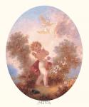 Cupid Between Roses