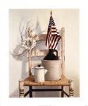 Chair With Jug And Flag