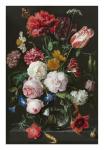 Abraham Mignon, Still Life with Flowers in a Glass Vase