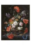 Abraham Mignon, Still Life with Flowers and a Watch