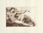 Creation of Adam (Adam detail) (embossed)