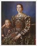 Agnolo Bronzino - Eleanore and Son Size 21x26