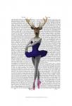 Ballet Deer in Blue I