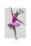 Ballet Deer in Pink I