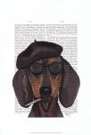 Hipster Dachshund Black and Tan