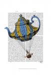 Flying Teapot 3 Blue and Yellow