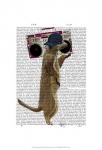 Meerkat with Boom Box Ghetto Blaster