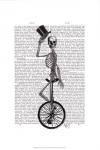 Skeleton on Unicycle