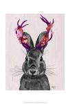 Jackalope with Pink Antlers