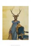 Deer In Blue Dress