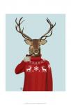 Deer in Ski Sweater