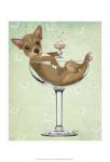 Chihuahua in Cocktail Glass