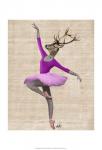 Ballet Deer in Pink II