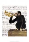 Monkey Playing Trumpet