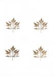 4-Up Rose Gold Foil Leaf I