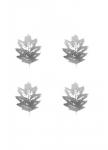 4-Up Silver Foil Leaf III