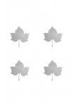 4-Up Silver Foil Leaf IV