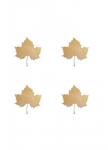 4-Up Rose Gold Foil Leaf IV