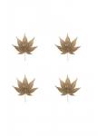 4-Up Rose Gold Foil Leaf VI