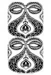 B&W Arabesque Panels I