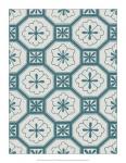 Ornamental Pattern in Teal VI