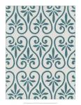 Ornamental Pattern in Teal IX