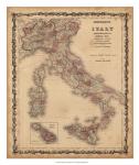 Johnson's Map of Italy