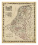 Johnson's Map of Holland & Belgium