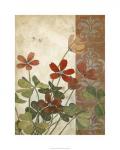 Red Antique Floral I