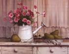 Pink Flowers and Pears