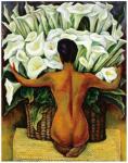 Nude with Calla Lilies