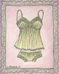 Lingerie Yellow Cami Set