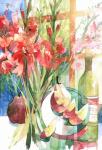 Pears & Gladiolas