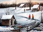 Old Springhouse at Christmas