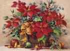 Festive Poinsettia Basket